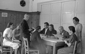 Refugees from the former German Eastern areas reaching safe Bavaria, Germany 1940s Refugees from the former German Eastern areas reaching safe Bavaria, Germany 1940s